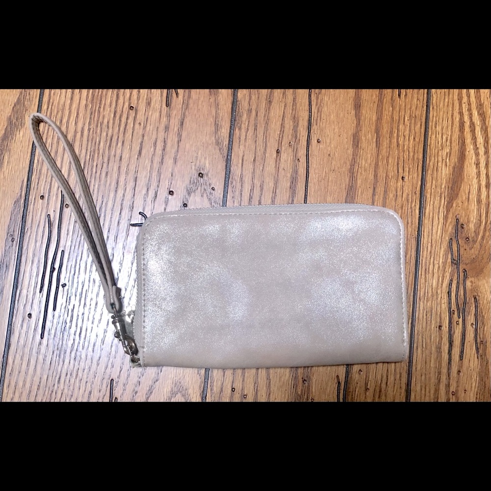 Shimmery Golden Wristlet